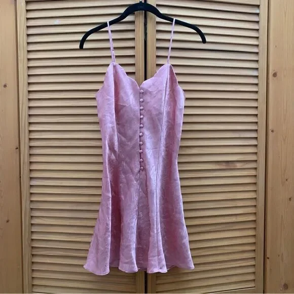 Vintage Victoria Secret Gold Label Mini Slip Dress Small - Picture 1 of 6